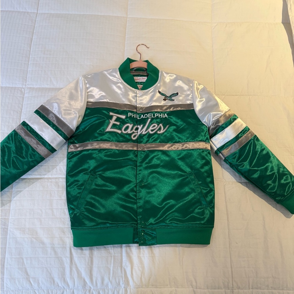 Mitchell & Ness Eagles Bomber Jacket - image 3